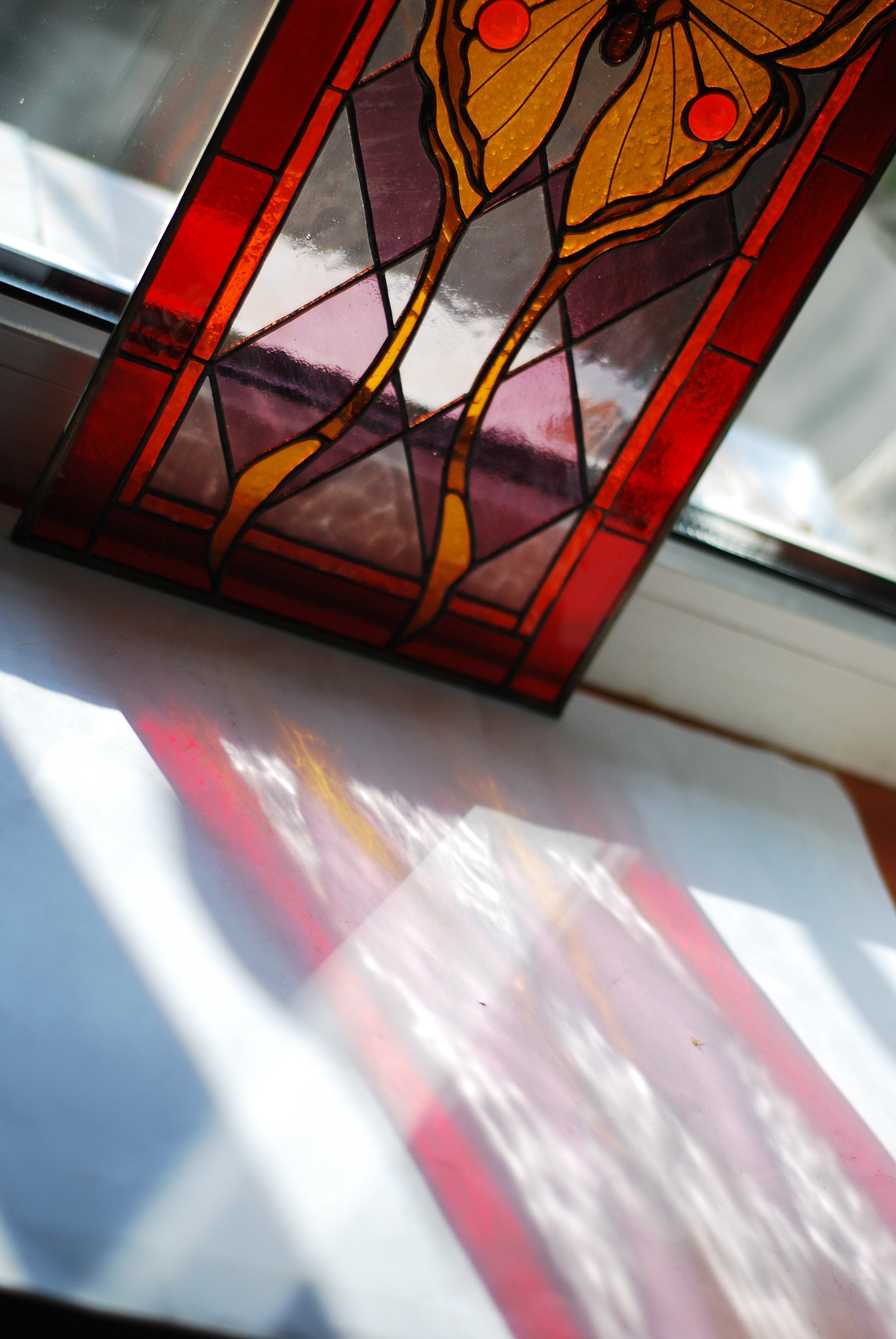 Butterfly Stained glass panel Stained glass suncatcher Stained glass window hanging Tiffany decor Custom stained glass, Mother’s Day gift